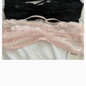 Lot of 2 NWT free people bralette size small